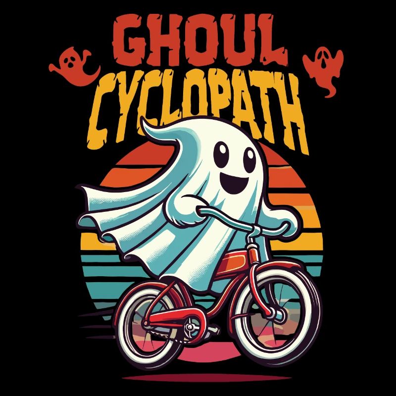 Fröhlicher Ghoul Radfahrer Abenteuer