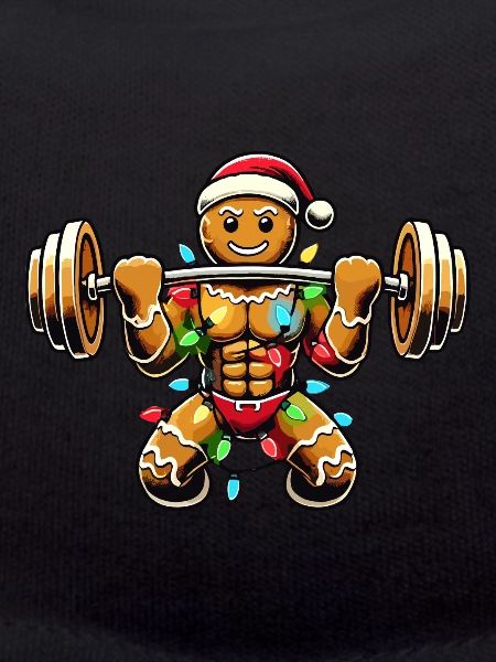 Gingerbread Man Bodybuilder Christmas