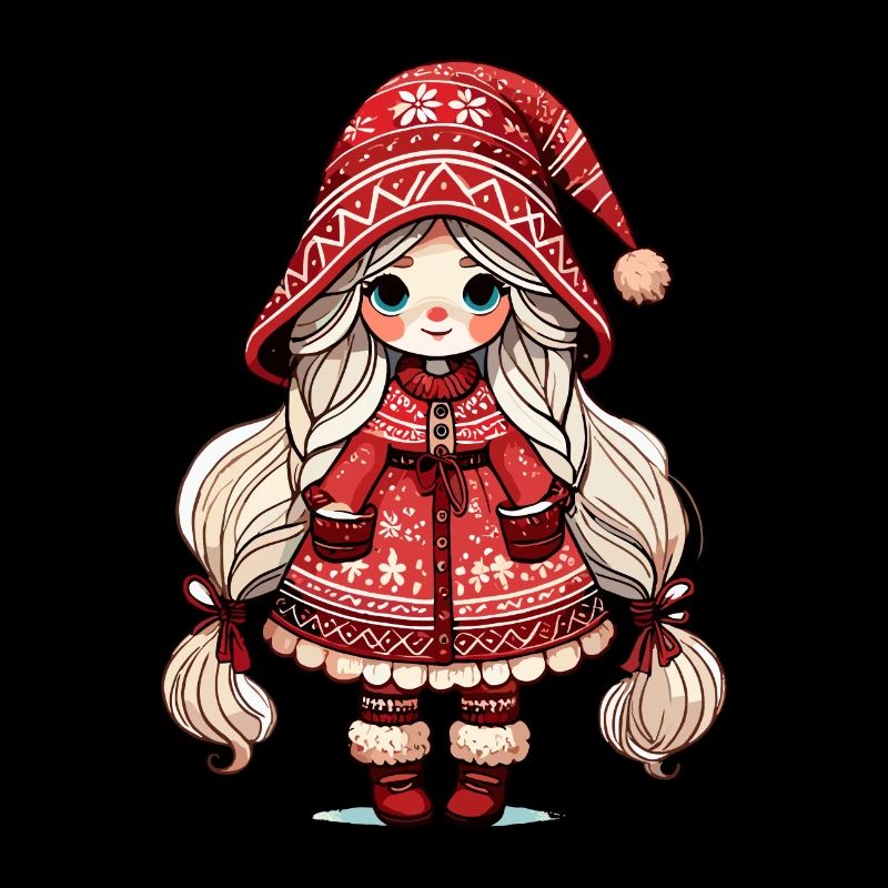 Lutin de Noël festif dans le style scandinave