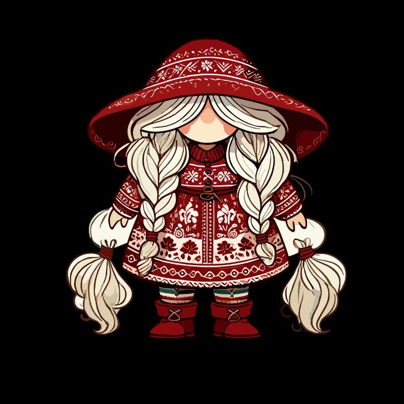 Christmas gnome in Scandinavian style