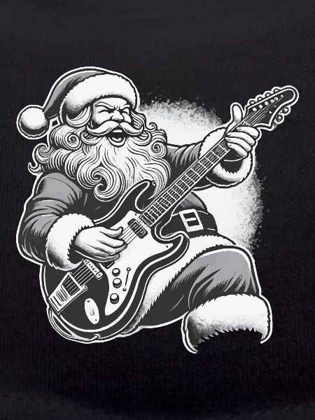 Rockender Weihnachtsmann Gitarre Spaß
