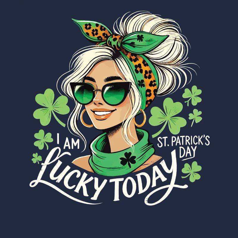 Mädchen Ich Bin Heute Glücklich St. Patrick's Tag
