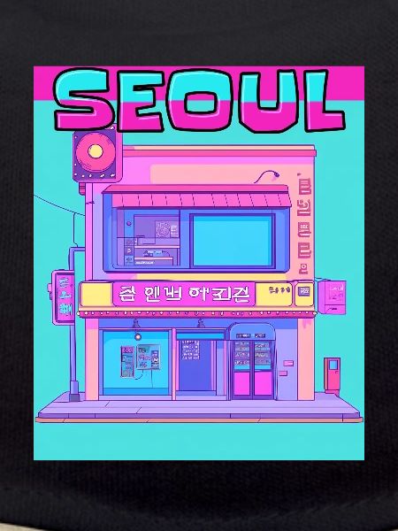 Neon Seoul Arcade Facade