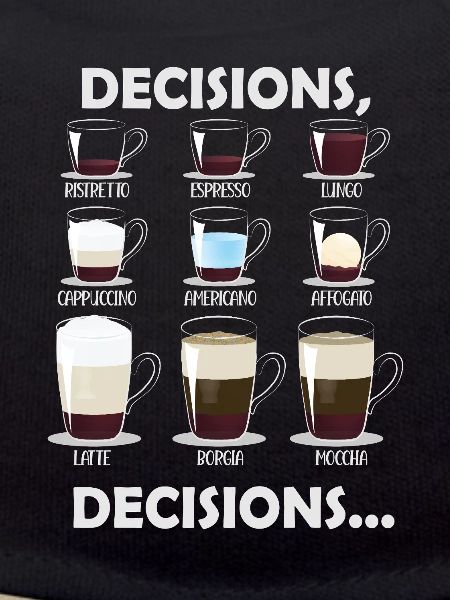 Decisions Decisions Coffee Choices