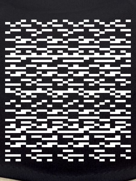 Glitch Grid Monochromes Muster