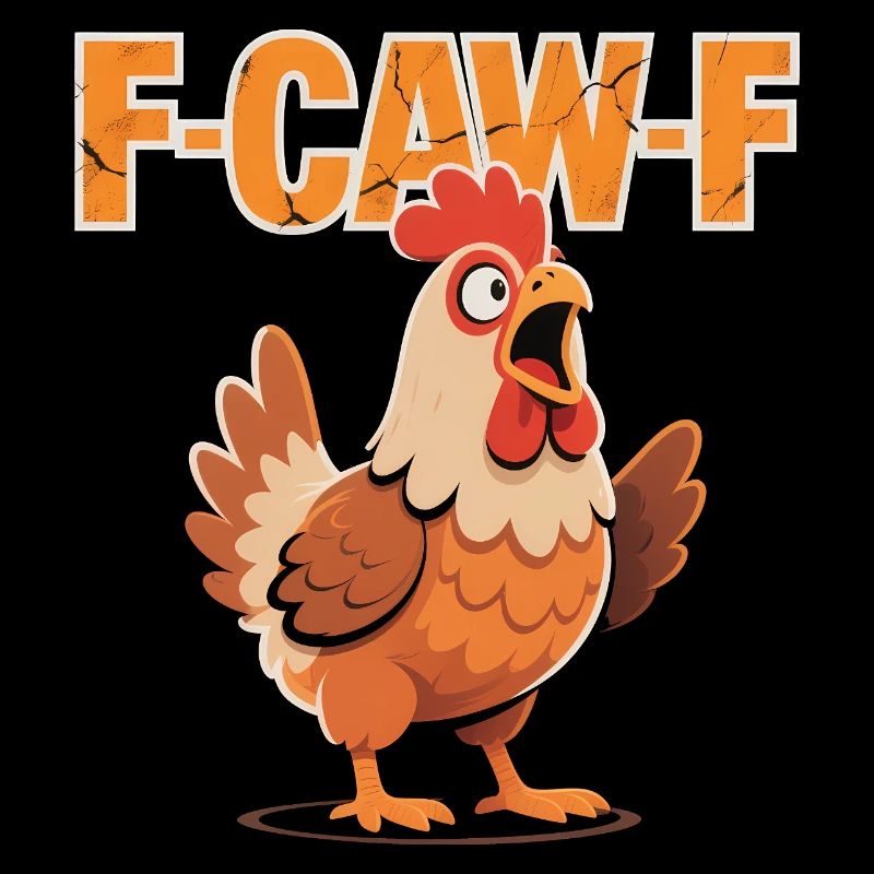F-Caw-F Lustiges Huhn Meme – Hahn Geschen
