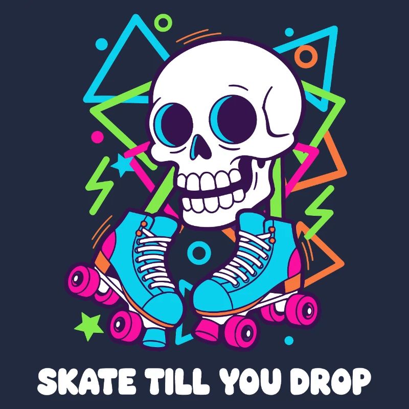 Skelett Roller Neon Groove