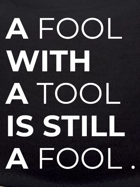 Toolwise Fool: Mutige Typografie