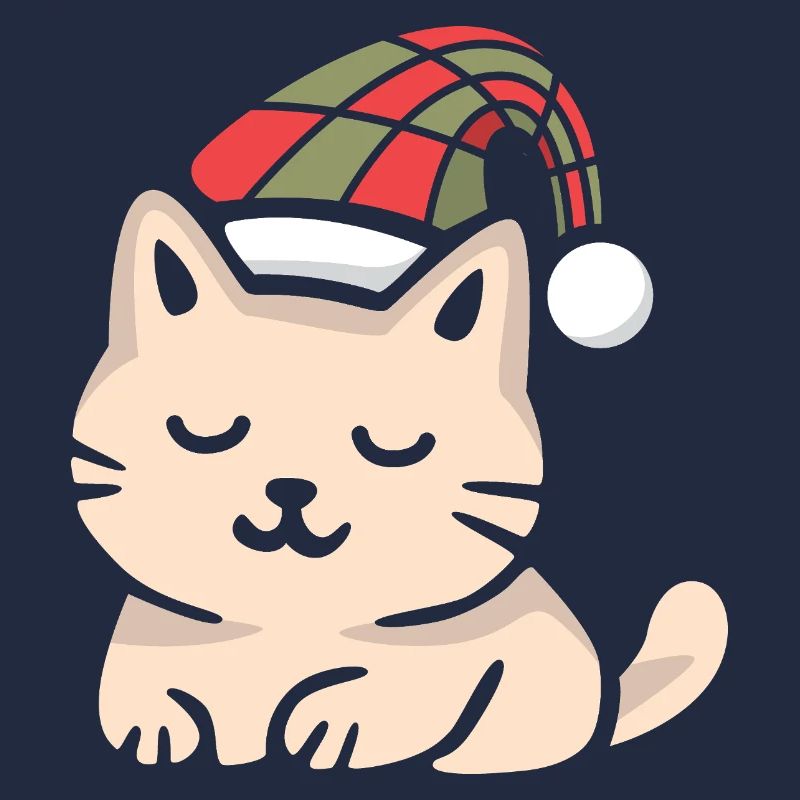 Look de chat écossais de Noël en hiver