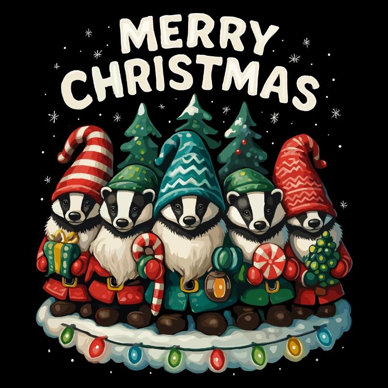 European Badger Christmas Funny Gift