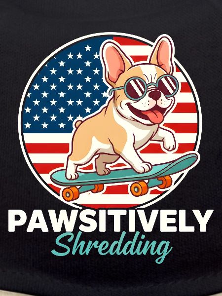 Pawsitively Shredding French Bulldog Skater
