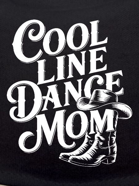 Line Dance Mom: Cool lettering