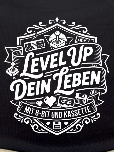 Level Up Dein Leben 8-Bit Kassette