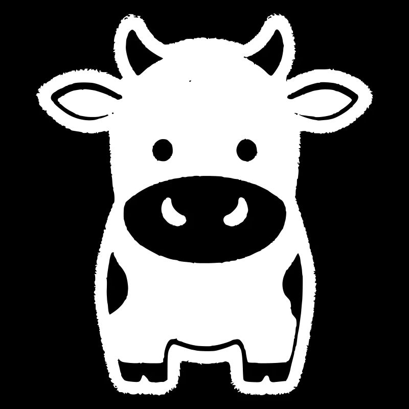 Cow Standing Comic Dairy Cow Icon