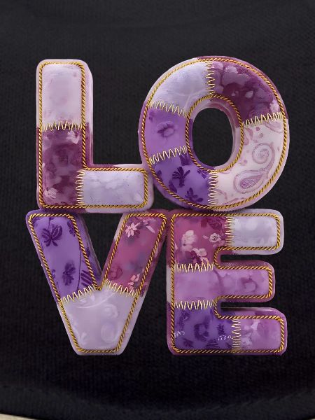 Patchwork Love Quiltlook Lettering