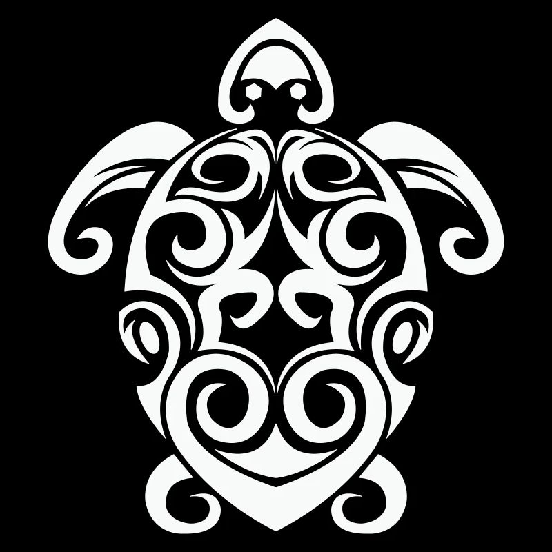 Tribal Schildkröte Spirale