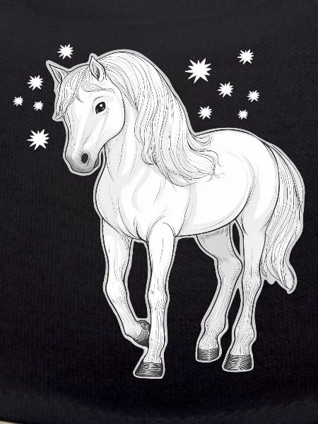 Cheval avec des étoiles