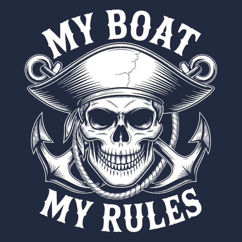My Boat, My Rules – Pirate Skull