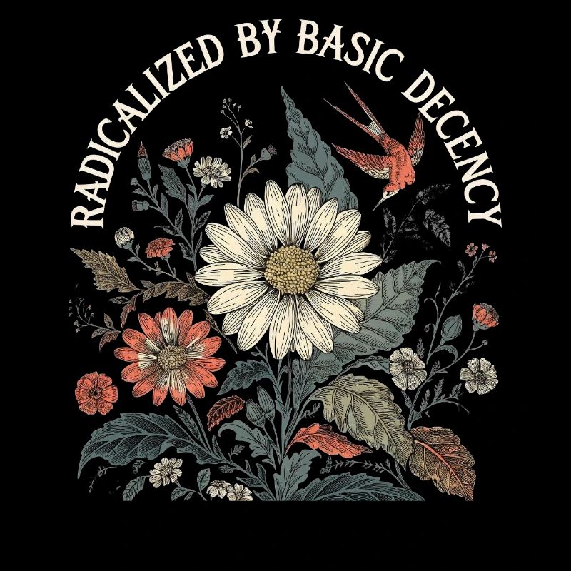 Radicalized By Basic Decency Retro Shirt