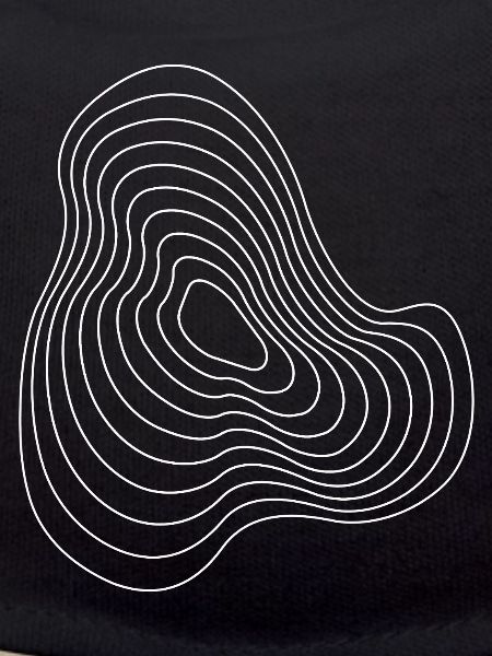 Contour Plasma Echoes Abstract Pattern