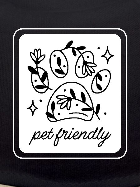Pet friendly floral paw
