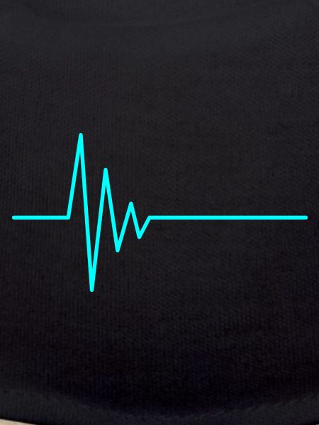 Heartbeat EKG water blue