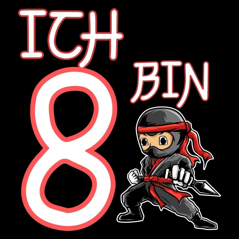Ich bin 8 Ninja Geburtstag 8.Geburtstag