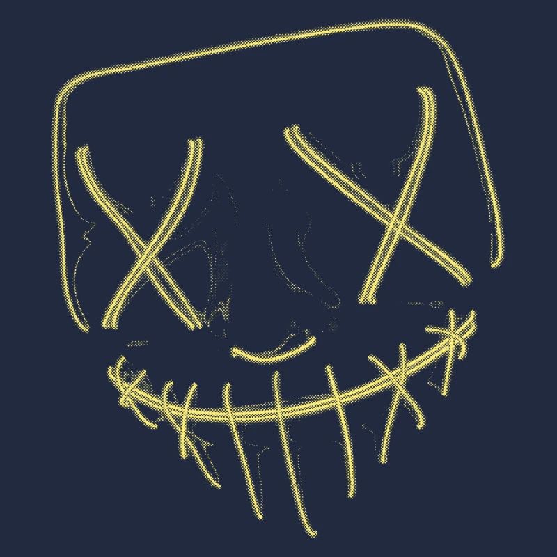 Masque néon jaune