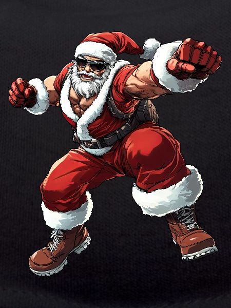 Boxer Santa Claus