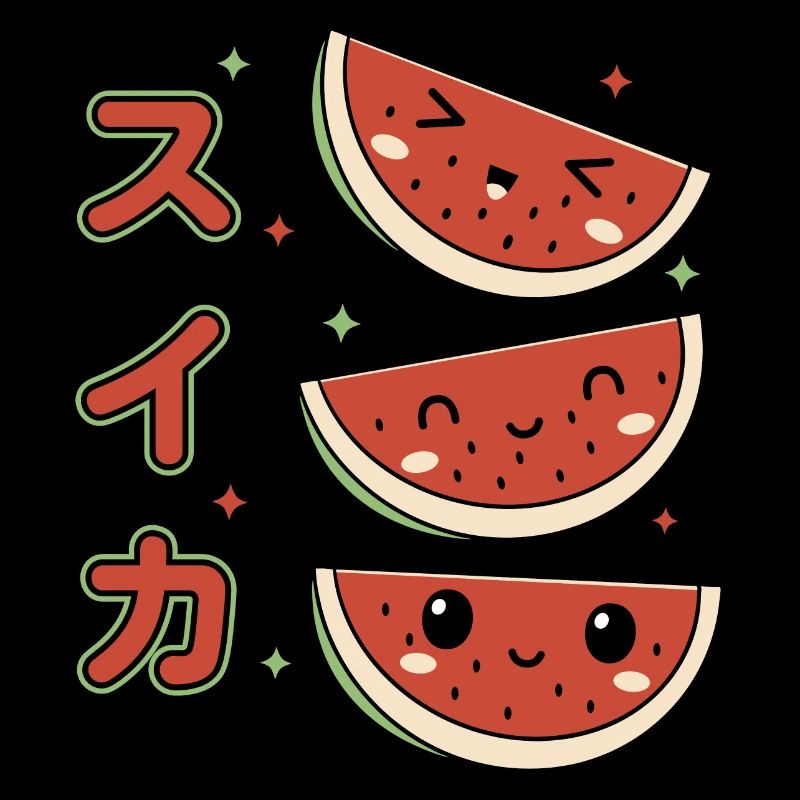 Kawaii Wassermelonen