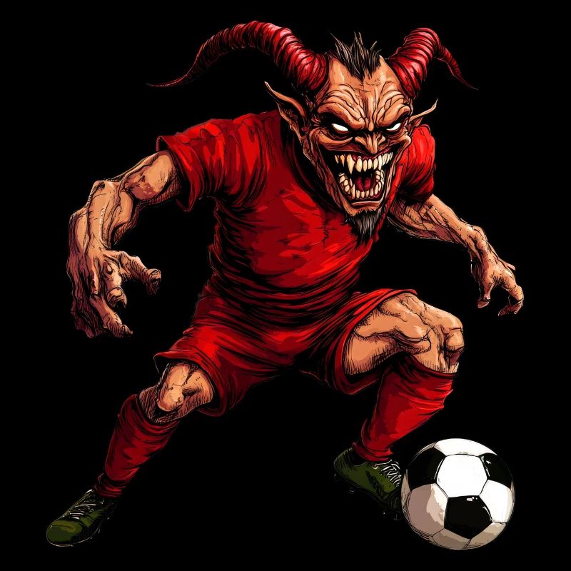 Roter Teufel Fussball