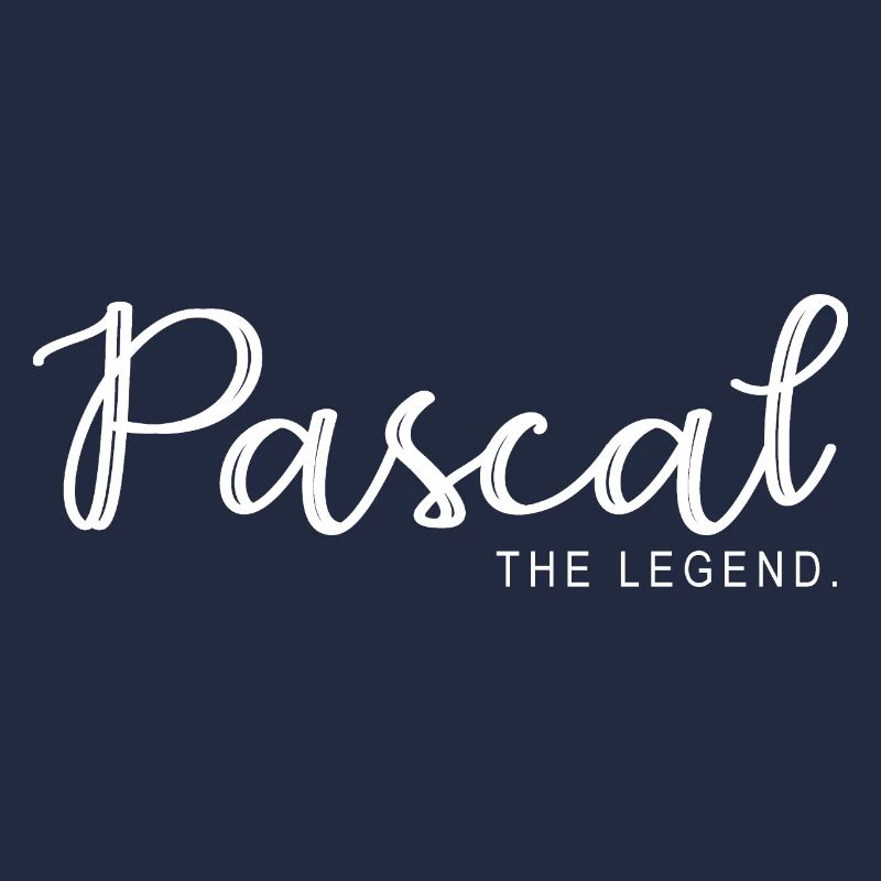 Pascal die Legende Geschenk T Shirt pascal