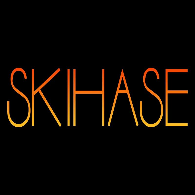 Skihase Ski Geschenkidee