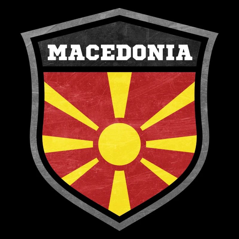 Mazedonien Schild Logo Emblem