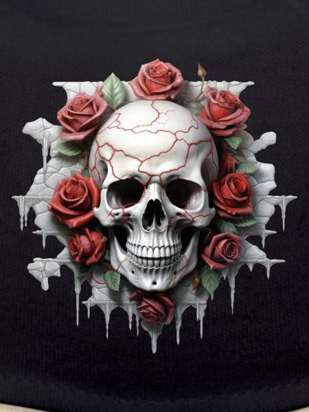 Gothic Blumenkunst Grafik Modedesign