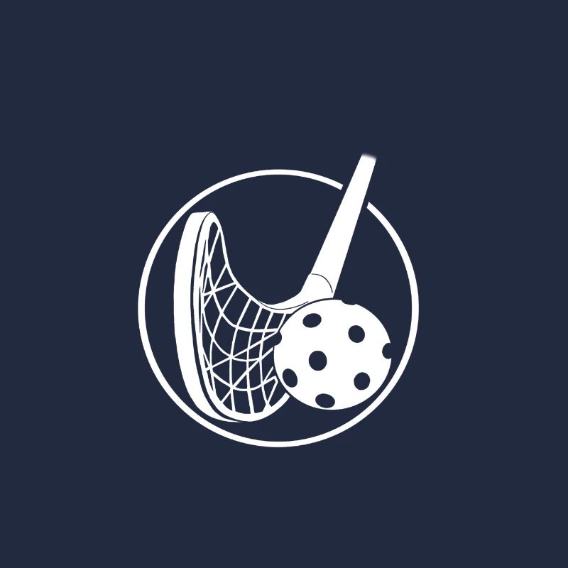 Floorball with trowel on a pile racket