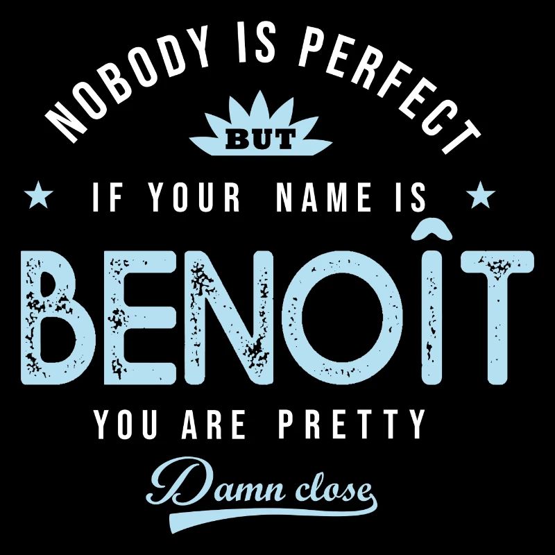 Benoit personalisierte T-Shirt Vorname Geschenk Benoit