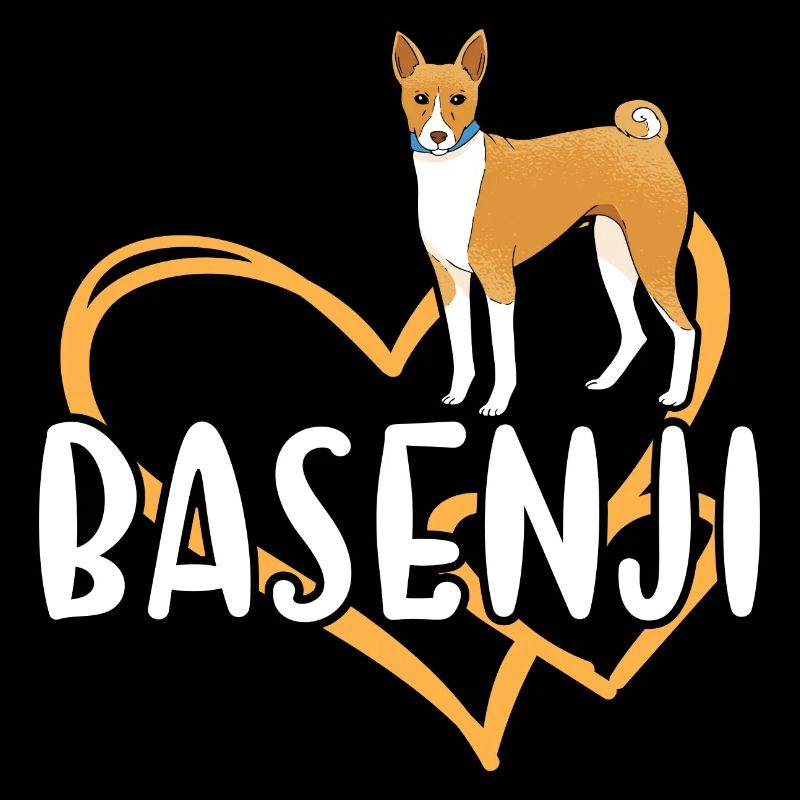 Dog Basenji Heart