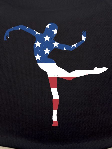 Dancer Us Flag Dancing