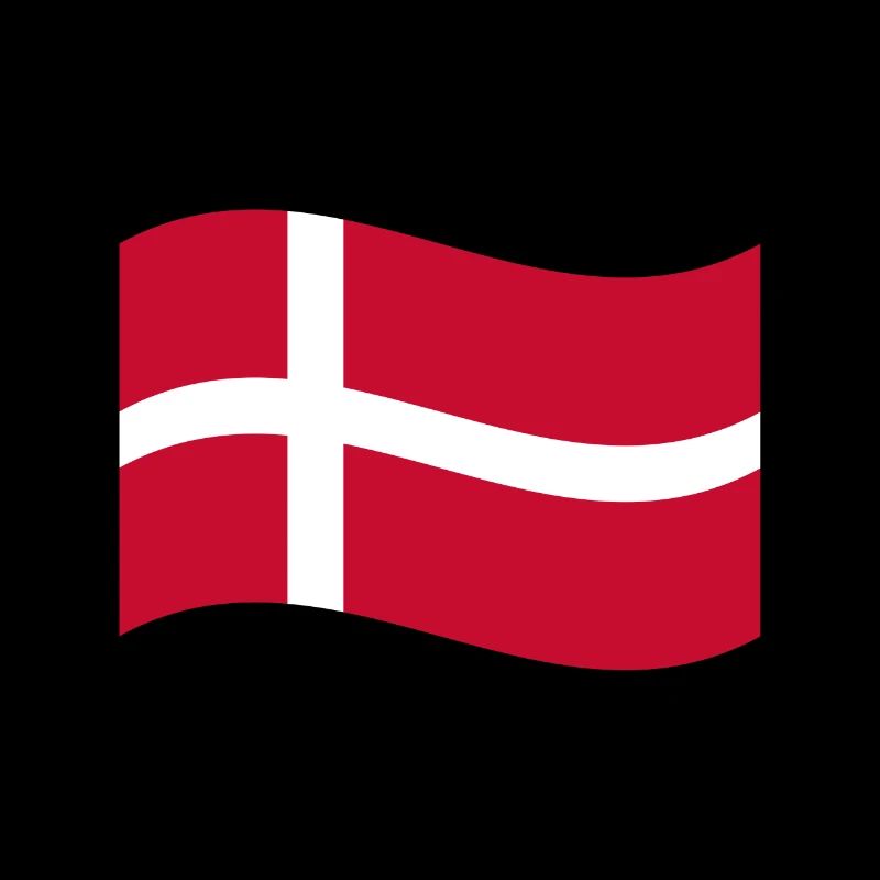 Drapeau Danemark / vague