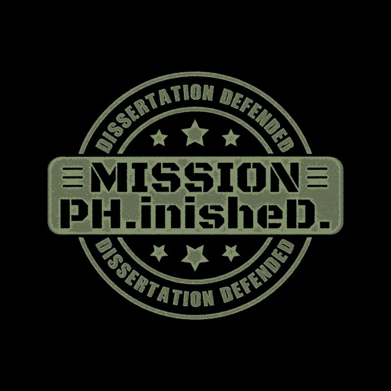 Dissertation Defended Ph.D. Mission beendet Geschenk