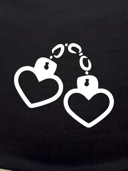 Handcuff heart white