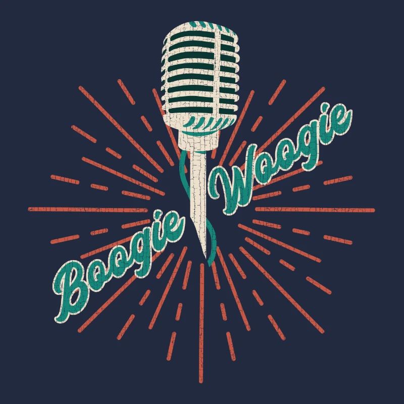 Boogie Woogie Vintage Mikrofon Geschenk