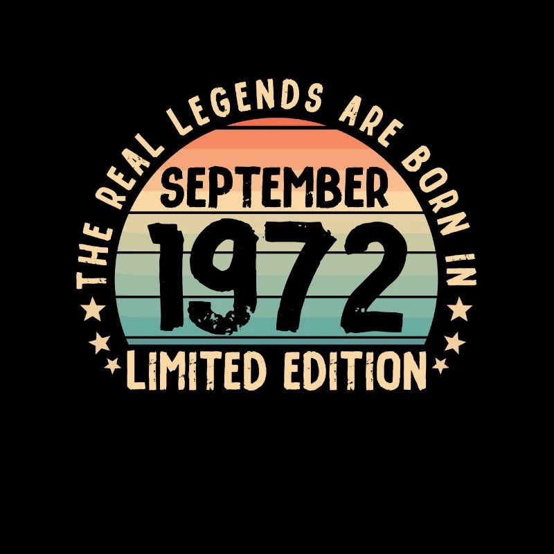 Né en 1972 Tee Vintage Legend Né en septembre