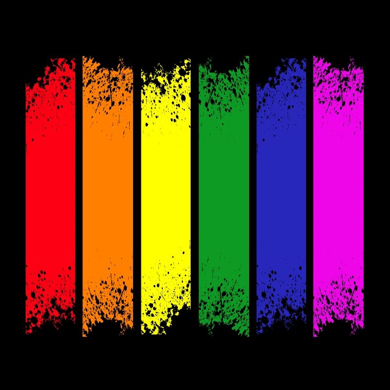 Fierté à rayures arc-en-ciel