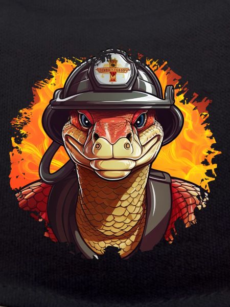 Pythons Feuerwehr / Feuerwehrmann Python