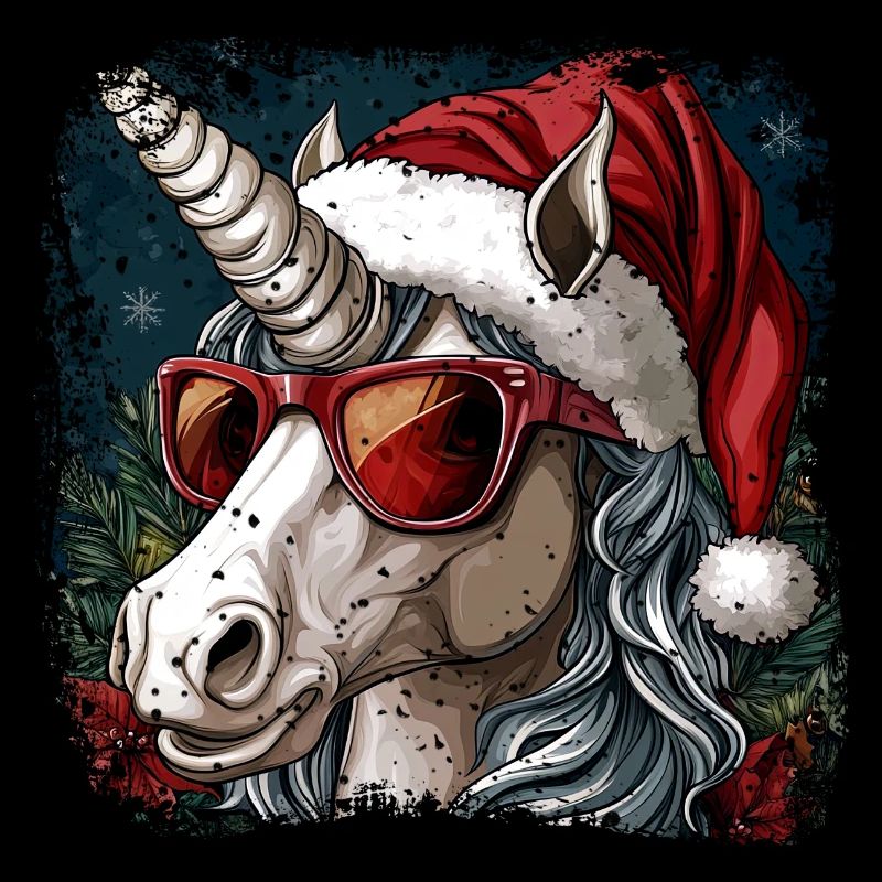 Einhörner Weihnachten