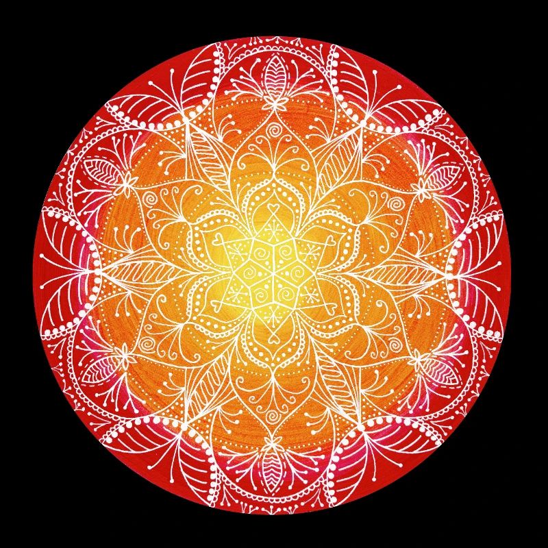 Feuerblüte – Mandala der Kraft & Energie