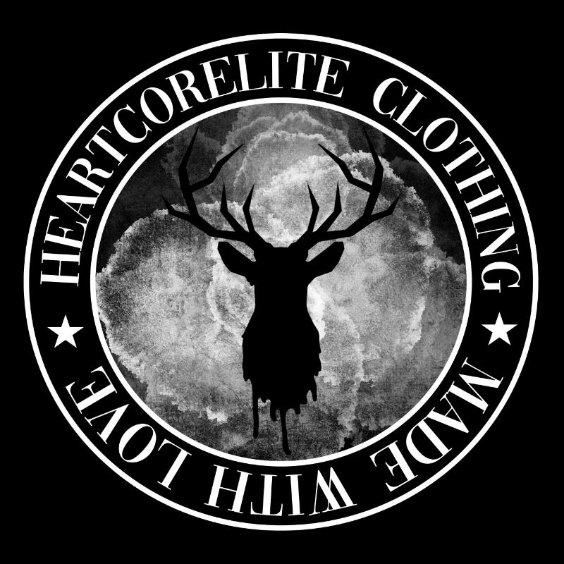 Emblem mit Hirsch weiß
