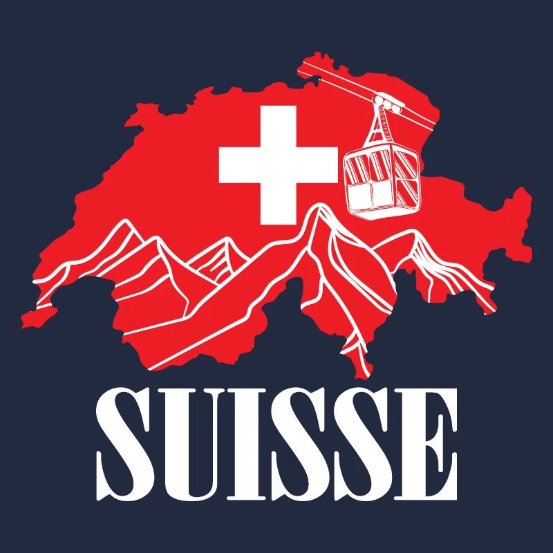 Suisse - Suisse Carte Drapeau Suisse